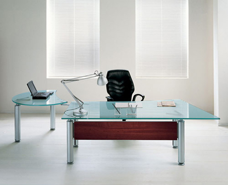 Office Desk|Glass Executive Desk|Office Furniture|Glass Executive Desk|玻璃班台|玻璃办公桌|玻璃办公台 CG-BLBT-17